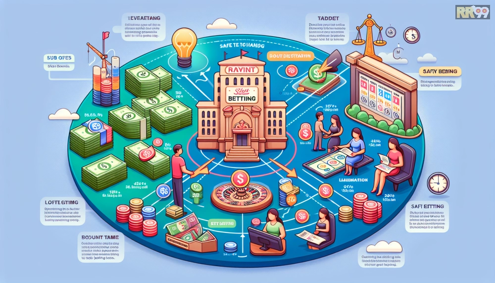 Đồ họa minh họa cách phân bổ ngân sách chơi nổ hũ rr99 theo mức cược an toàn