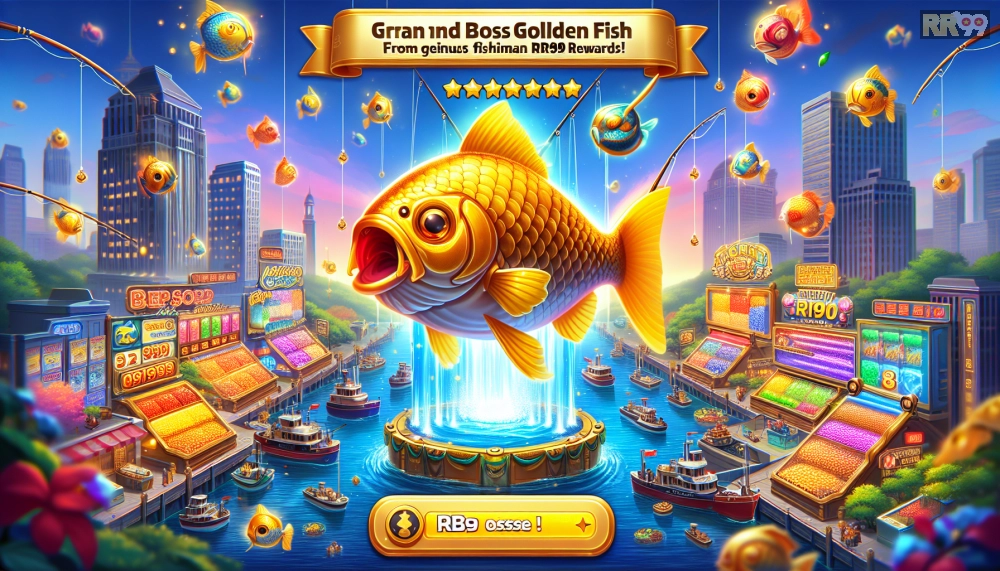Boss cá vàng trong Bắn Cá Thần Tài RR99 với phần thưởng lớn