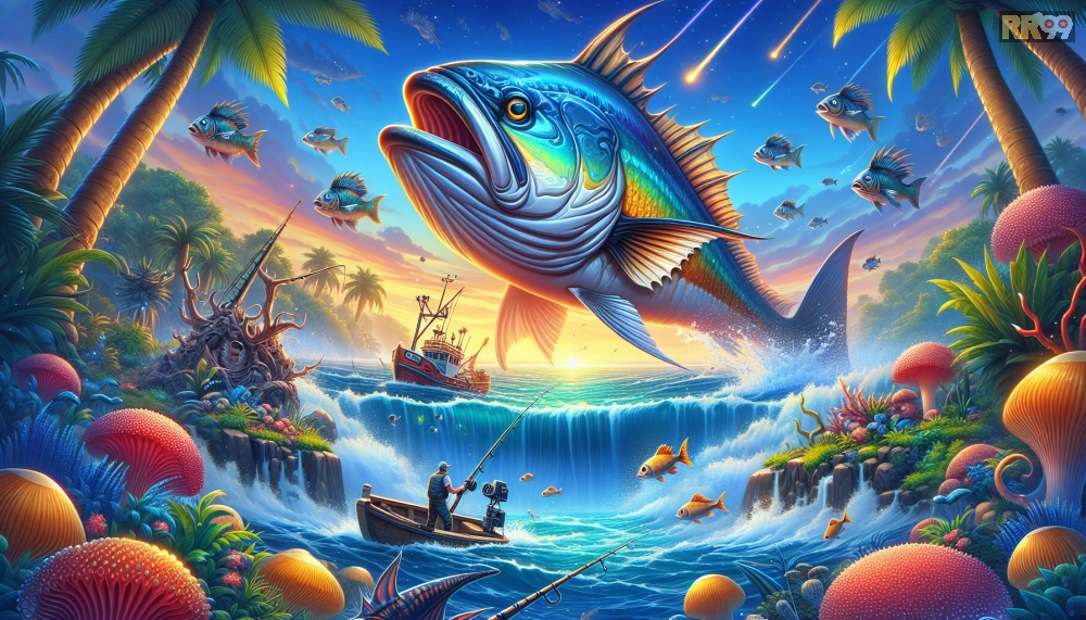 Giao diện Bắn Cá RR99 Pro với boss cá khổng lồ và phần thưởng jackpot