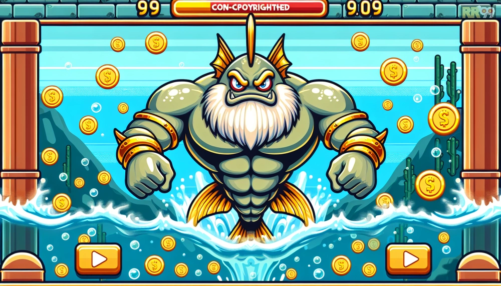 Gameplay Cá Vàng RR99 với boss cá khổng lồ