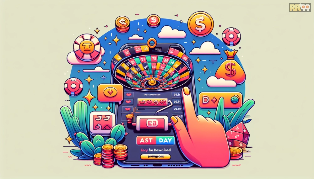 Hình ảnh giao diện tải app RR99 với các ưu đãi nổi bật