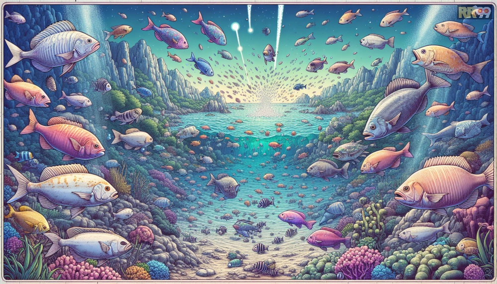 Hình ảnh đại dương rộng lớn trong game Ocean World của RR99