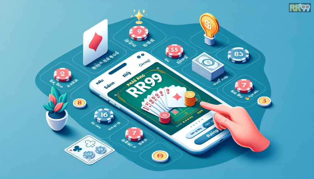 Giao diện chơi Phỏm mượt mà trên ứng dụng RR99