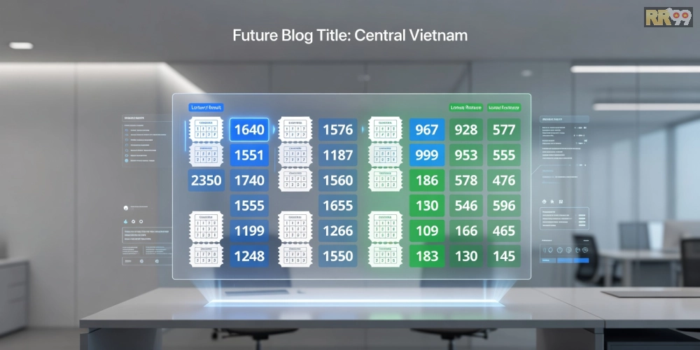 Hình minh họa khái niệm xổ số miền trung hôm nay rr99 với giao diện hiện đại