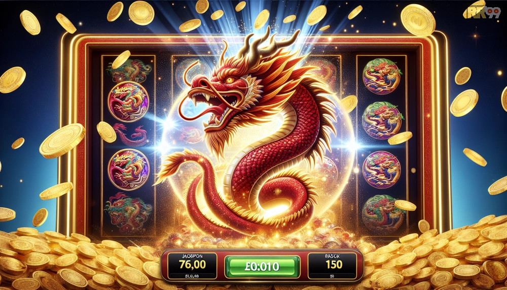 Ảnh gameplay Fortune Dragon hiển thị jackpot nổ hũ thành công