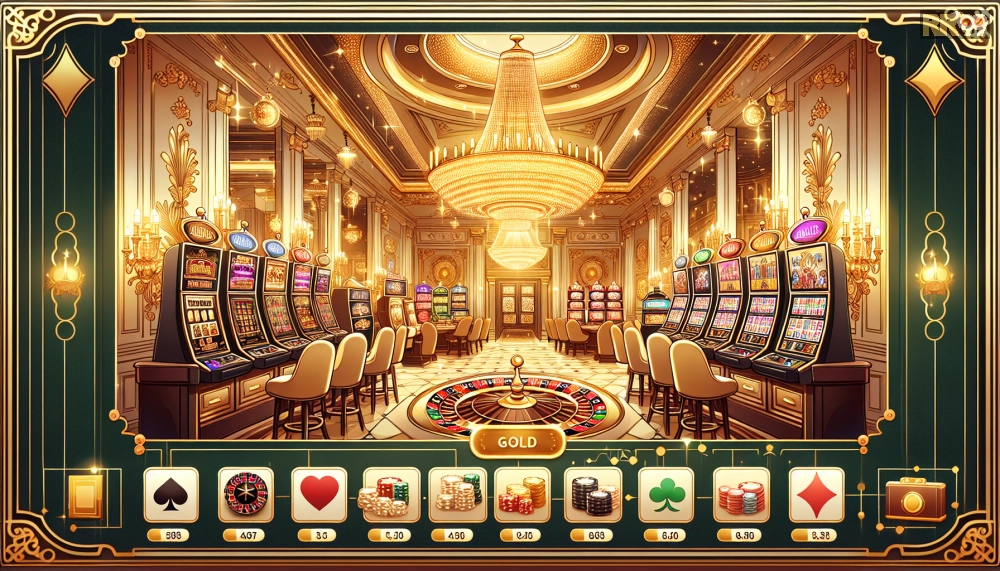 Giao diện RR99 Gold với các trò chơi nổi bật