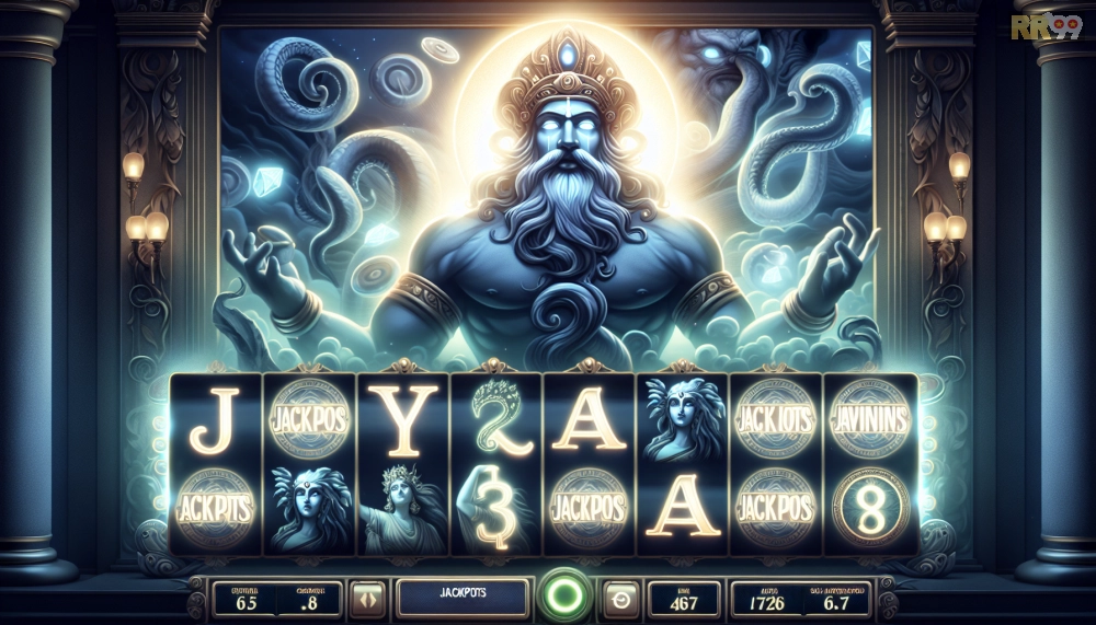 Giao diện chơi nổ hũ thần tài rr99 trên Thần Tài Slot Hub với các biểu tượng jackpot