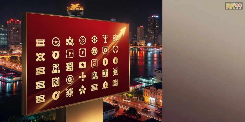 Top nền tảng xổ số cần thơ rr99 uy tín năm 2025 với logo và biểu tượng thắng lợi