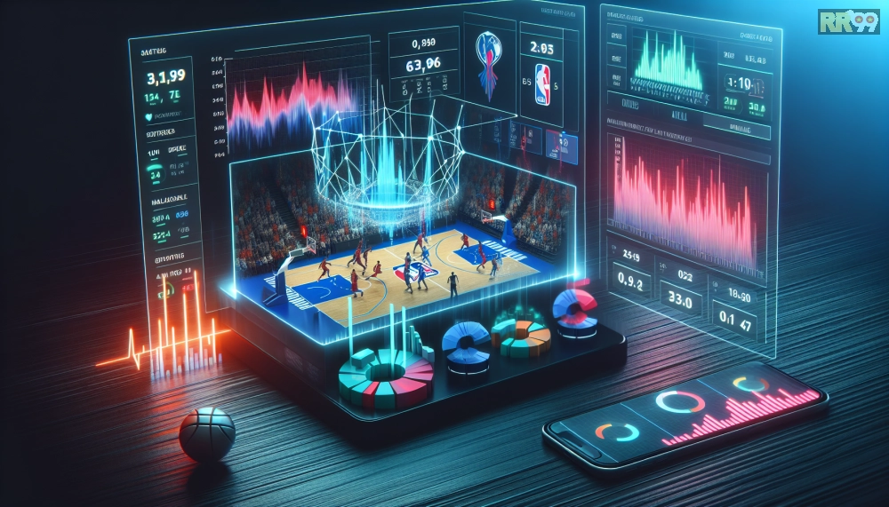 Hình ảnh phân tích trận đấu bóng rổ NBA trên RR99