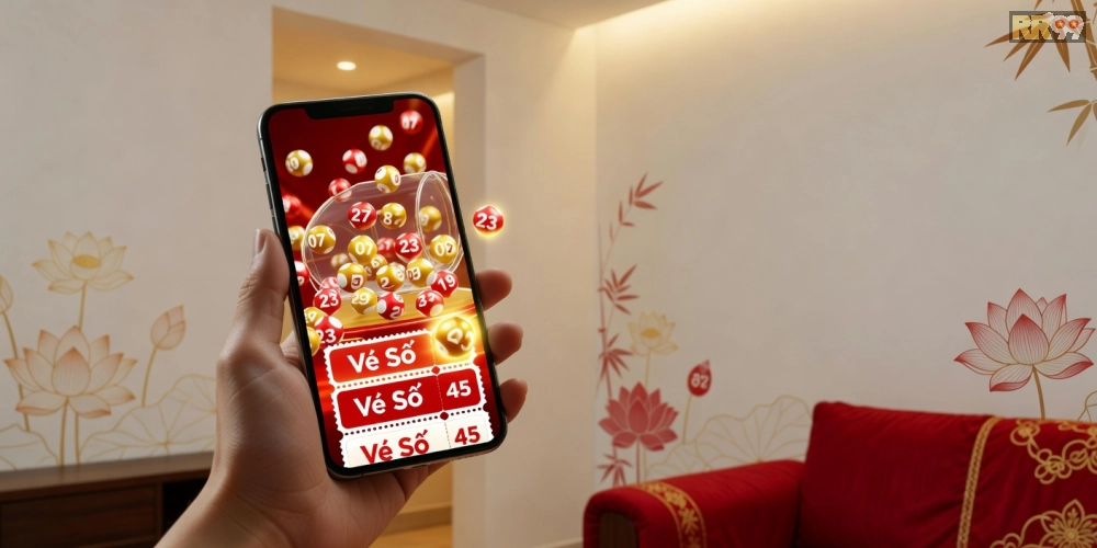 Hình ảnh giao diện RR99 xổ số trực tiếp với kết quả hiển thị realtime và người chơi hài lòng.