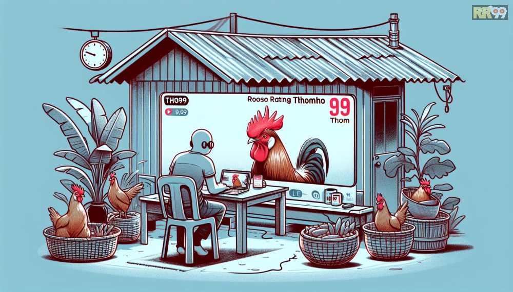 Hình ảnh live stream trường gà Thomo trên nền tảng RR99