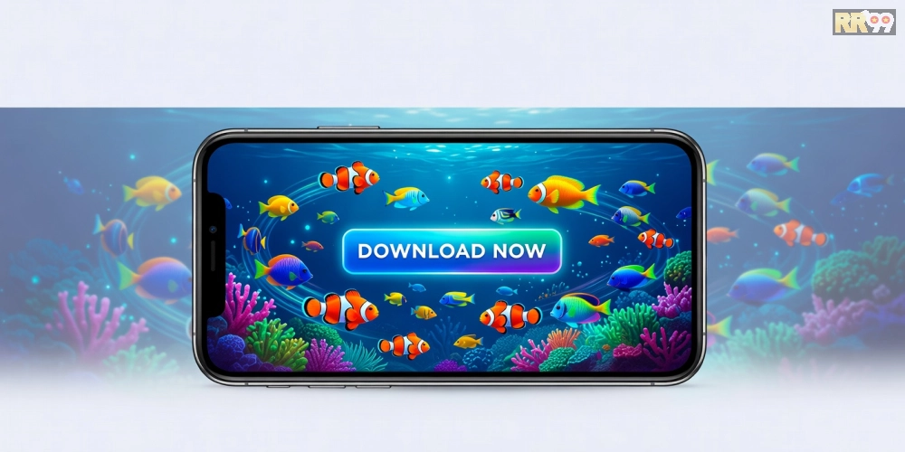 Khái niệm tải game bắn cá online rr99 được minh họa qua giao diện tải ứng dụng