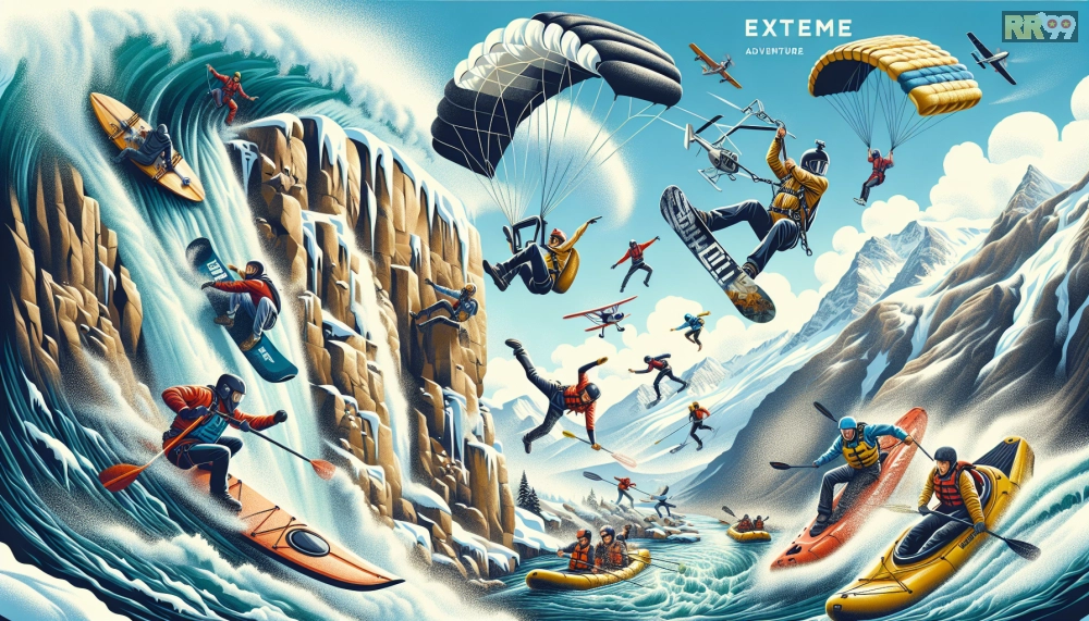 Khái niệm thể thao cực hạn rr99 được minh họa qua các hoạt động mạo hiểm