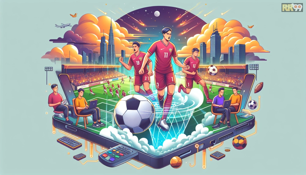 Minh họa tin tức giải đấu V-League trên nền tảng RR99