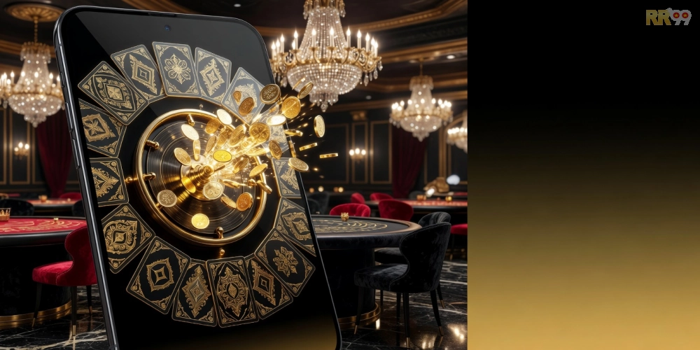 Giao diện chơi Đại Gia Slot trên nền tảng RR99 đầy màu sắc