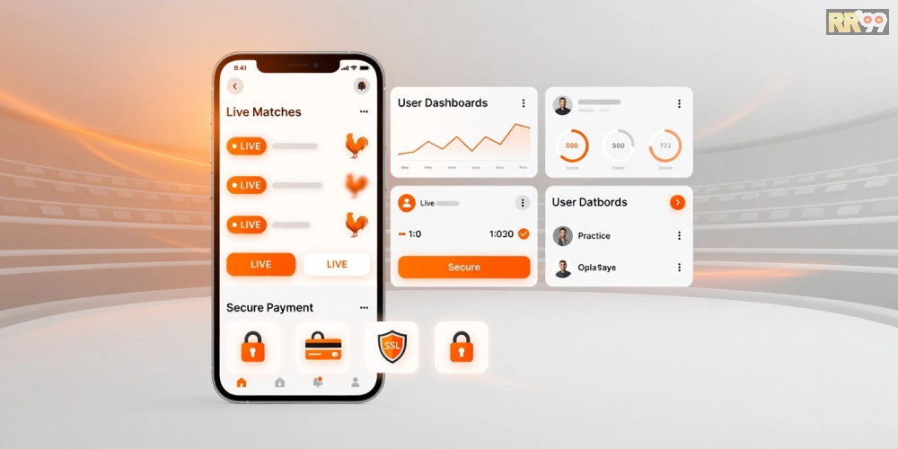 Giao diện trang web đá gà online rr99 uy tín với các trận đấu hấp dẫn