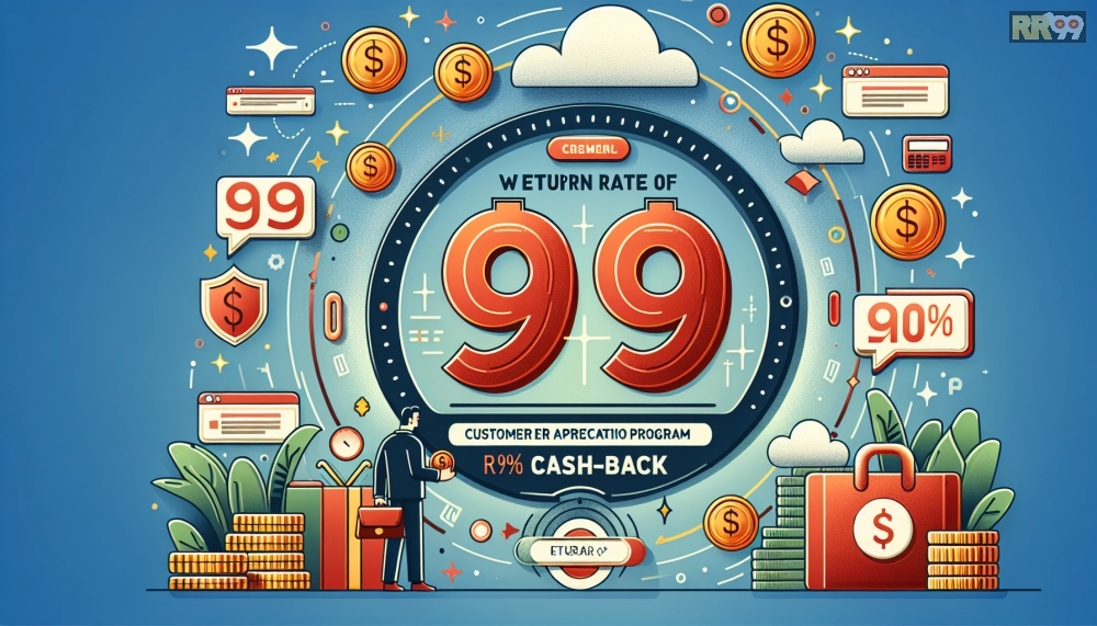 Ưu đãi hoàn tiền hàng tuần từ chương trình tri ân khách hàng RR99, minh họa mức hoàn 20%