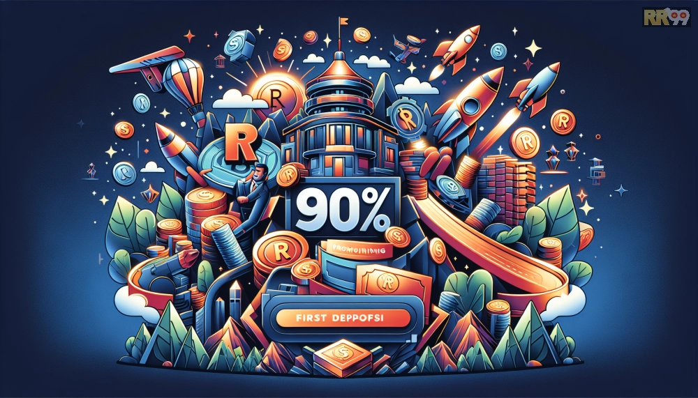 Ưu đãi nạp lần đầu 100% tại RR99 với hình ảnh minh họa bonus