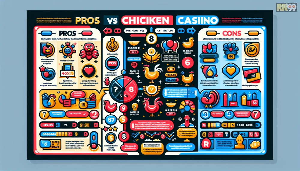 Infographic so sánh ưu nhược điểm của dịch vụ trực tiếp đá gà casino rr99