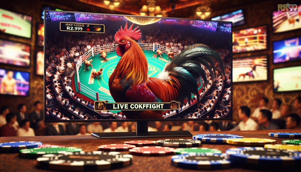 Giao diện xem đá gà trực tiếp trên casino rr99 với hình ảnh HD sắc nét