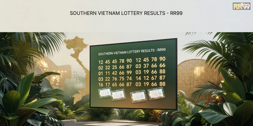 Minh họa khái niệm xổ số miền nam hôm nay rr99 với giao diện trực tuyến hiện đại